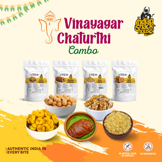 Ganesh Chaturthi Special 9 Items Combo (525g Sweets + 525g Savouries)