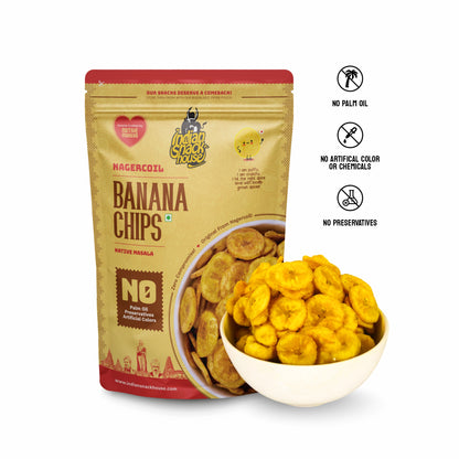 Nagercoil Nendran Chips 125g (Original Style Pepper & Salt)