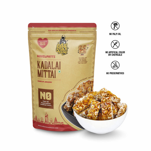 Kovilpatti Kadalai Mittai 125g (Groundnut Chikki)