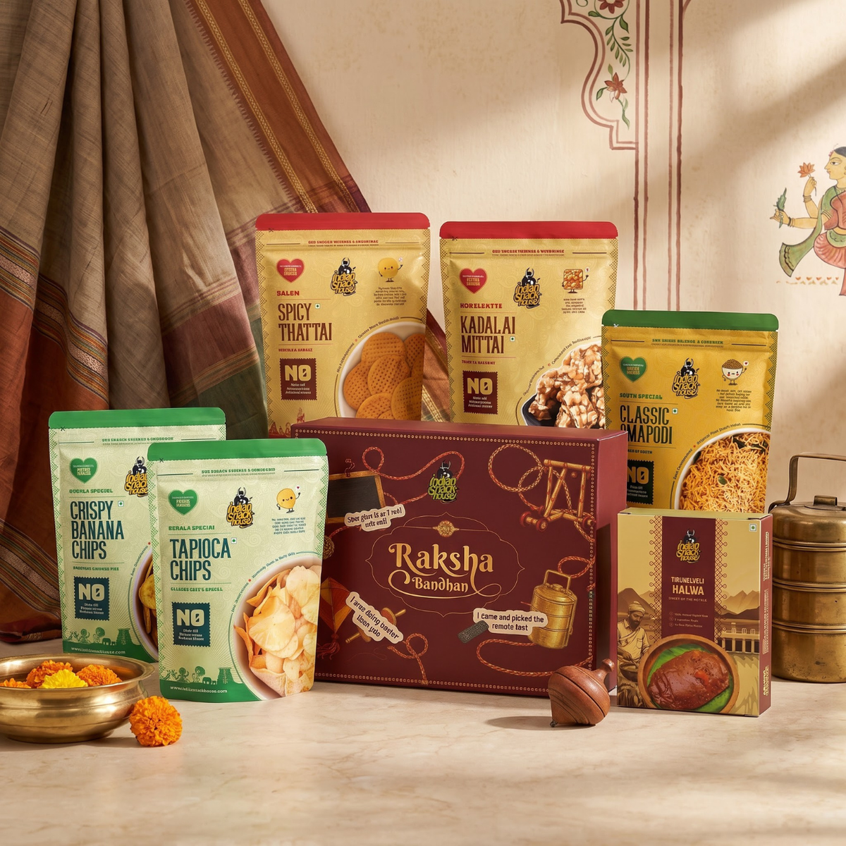 Rakshabandhan Box - Pack of 6 Native South Indian Delights