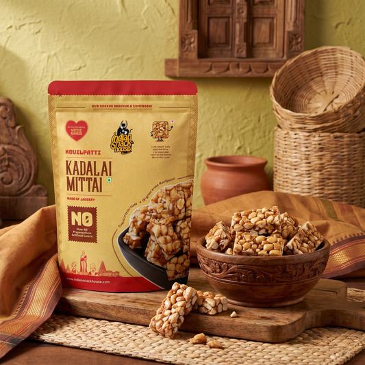 Kovilpatti Kadalai Mittai 125g (Jaggery Peanut Chikki)