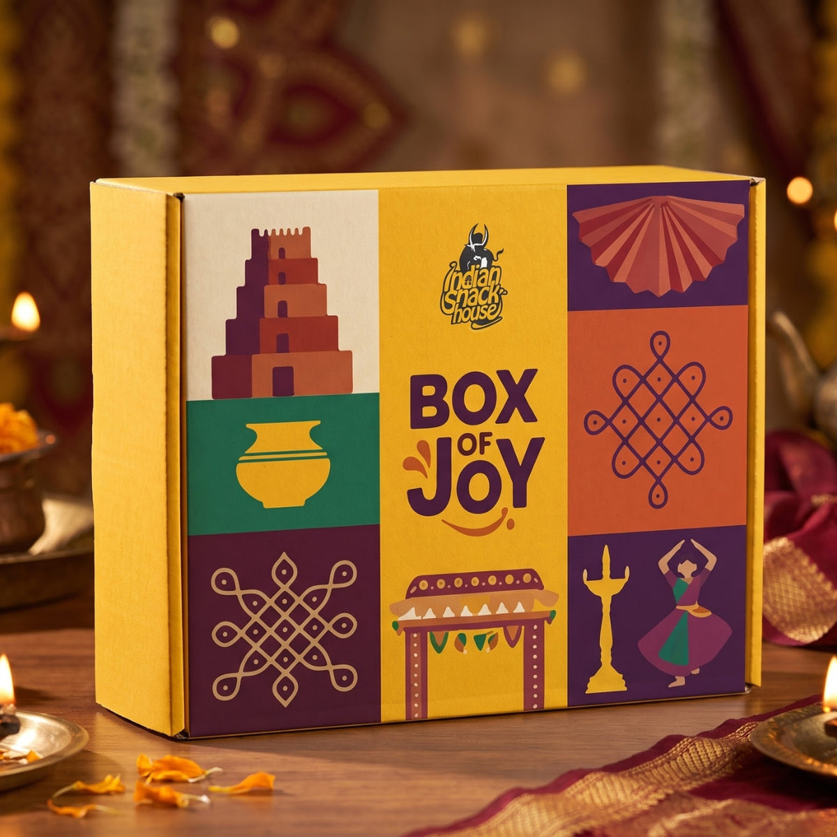 Box of Joy 🎁 Premium Diwali Gift Biox (8 Premium Sweets & Snacks) (Pre-Order)