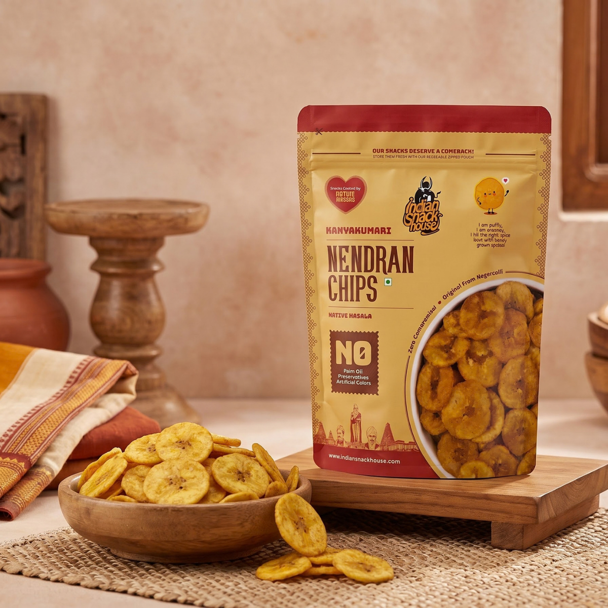 Nagercoil Nendran Chips 125g (Native Masala)