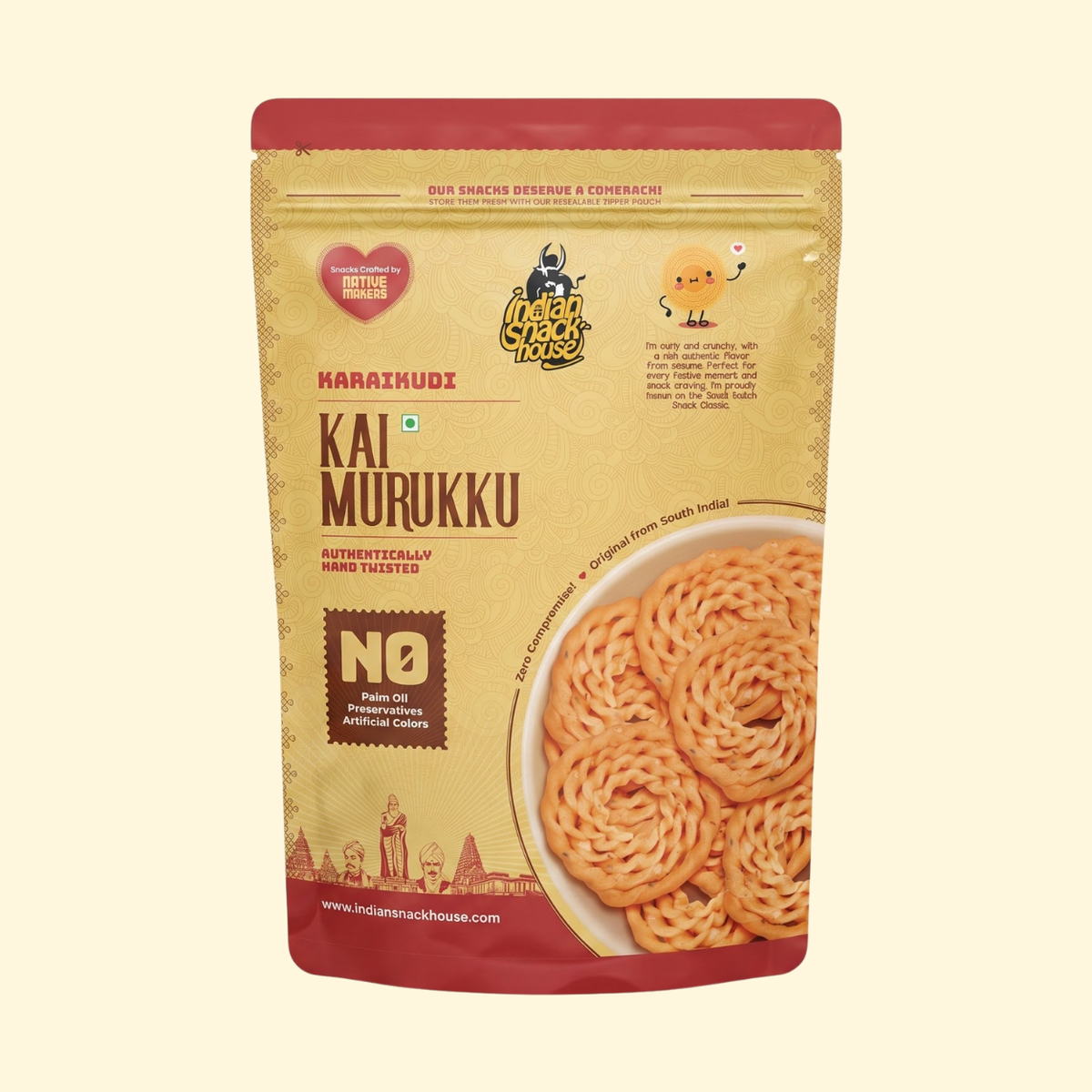 Karaikudi Kai Murukku 100g (Hand Twisted Chakli)