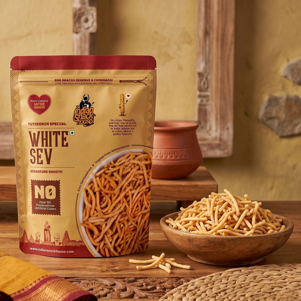 Tuticorin Spl White Sev (Famously Called Ammanpuram Sev) 100g