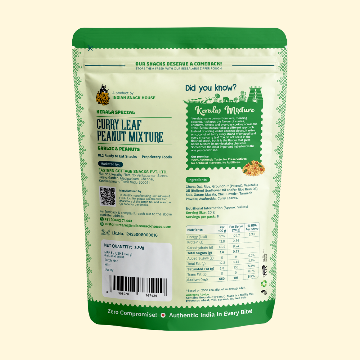 Kerala Curry Leaf Peanut Mixture