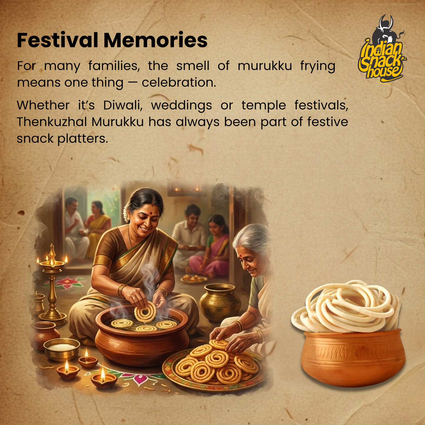 Chettinad Coconut Milk Thenkuzhal Muruku