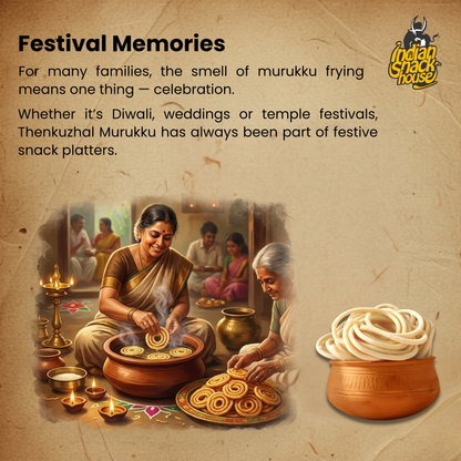 Chettinad Coconut Milk Thenkuzhal Muruku