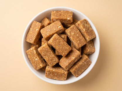 Crushed Peanut Chikki Bites (Koko Mittai - No White Sugar)