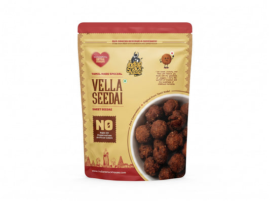Jaggery (Vellam) Seedai (Crunchy Sweet Butter Balls) 100g