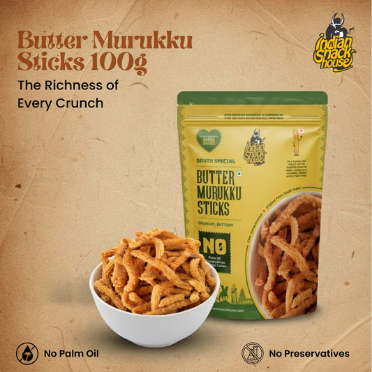 Butter Murukku Sticks 100g