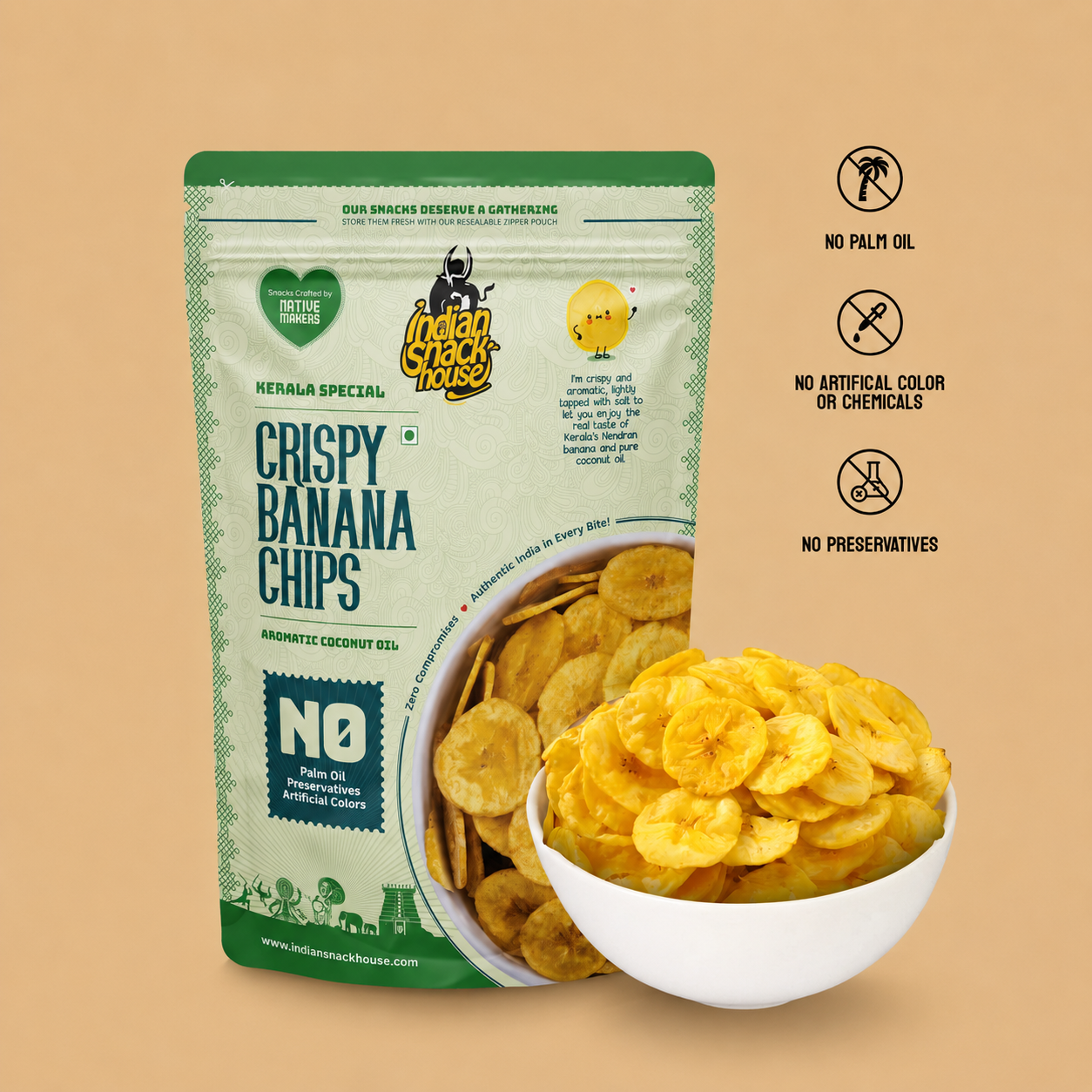 Palakkad Coconut Oil Banana Chips 90g
