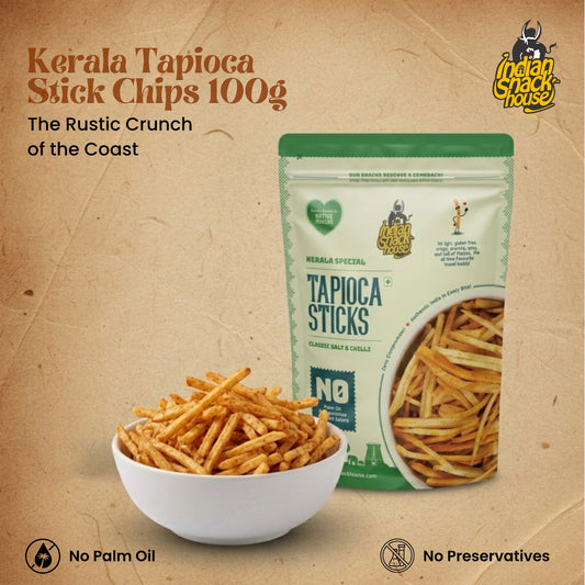 Kerala Tapioca Stick Chips 100g